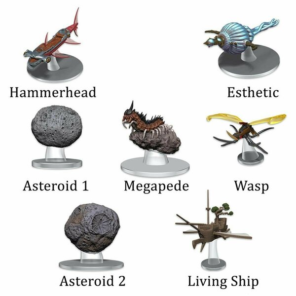 Wizkids Dungeons & Dragons IR Ship Scale Asteroid Encounters Figure WZK96181